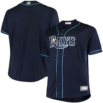 mens navy tampa bay rays big and tall replica alternate tea